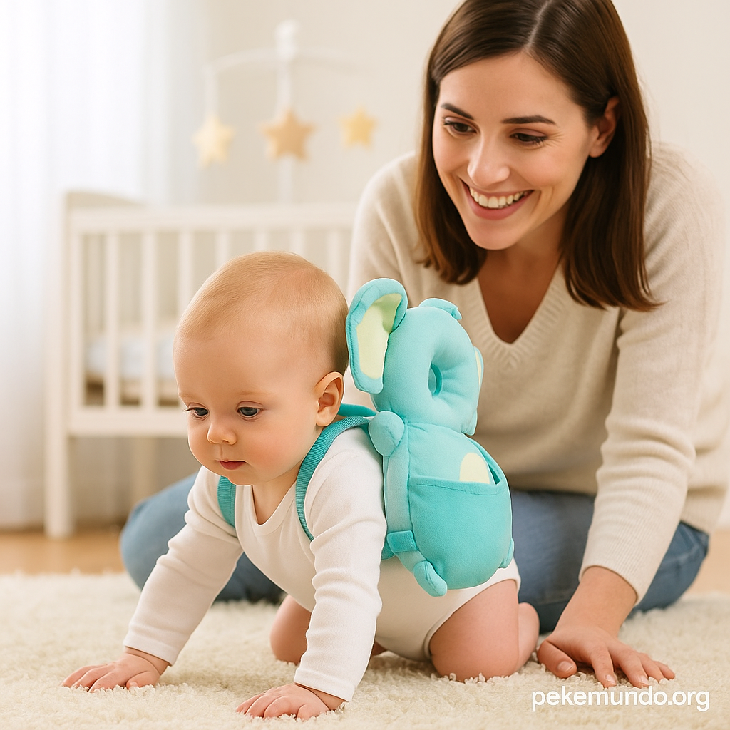 Almohadilla Anticaídas para Bebé – Elefante Azul