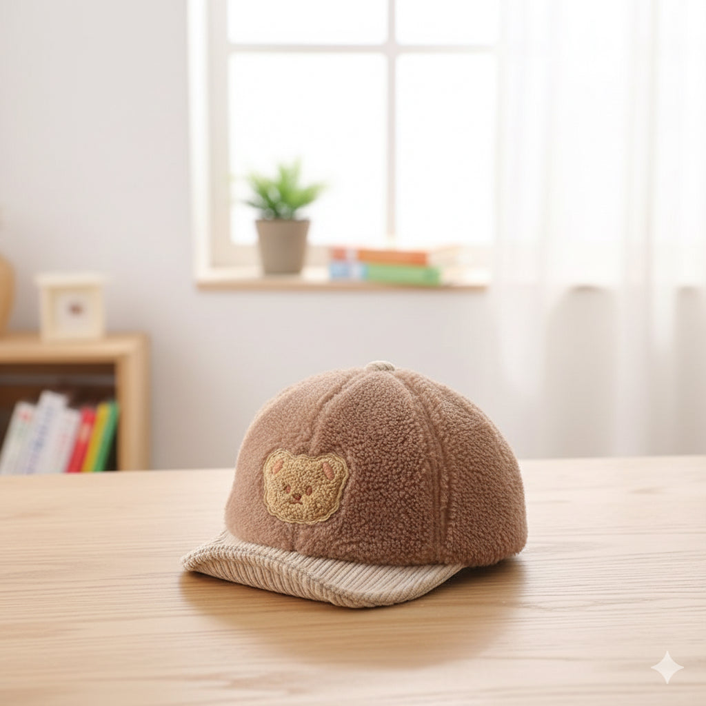Gorro Grueso con Visera para Bebé – Protección, Suavidad y Estilo en Invierno