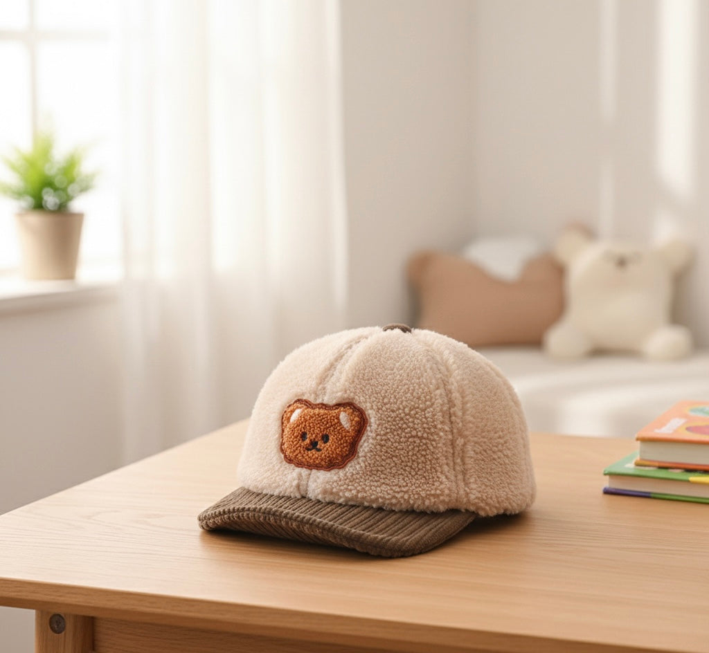 Gorro Grueso con Visera para Bebé – Protección, Suavidad y Estilo en Invierno
