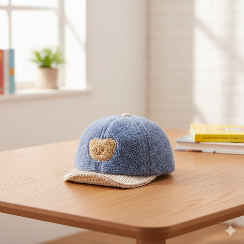 Gorro Grueso con Visera para Bebé – Protección, Suavidad y Estilo en Invierno