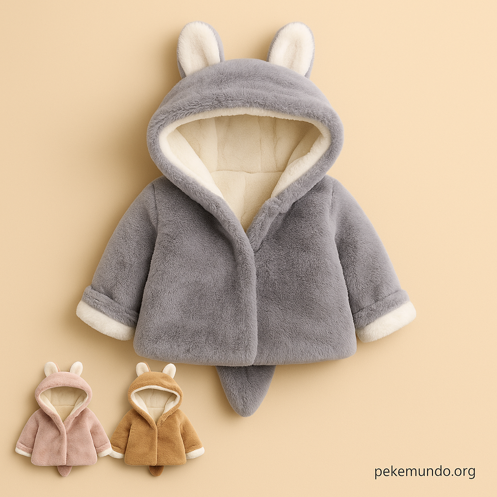 Abrigo de Algodón para Bebé – Calidez Suave y Estilo Dulce para los Paseos Fríos