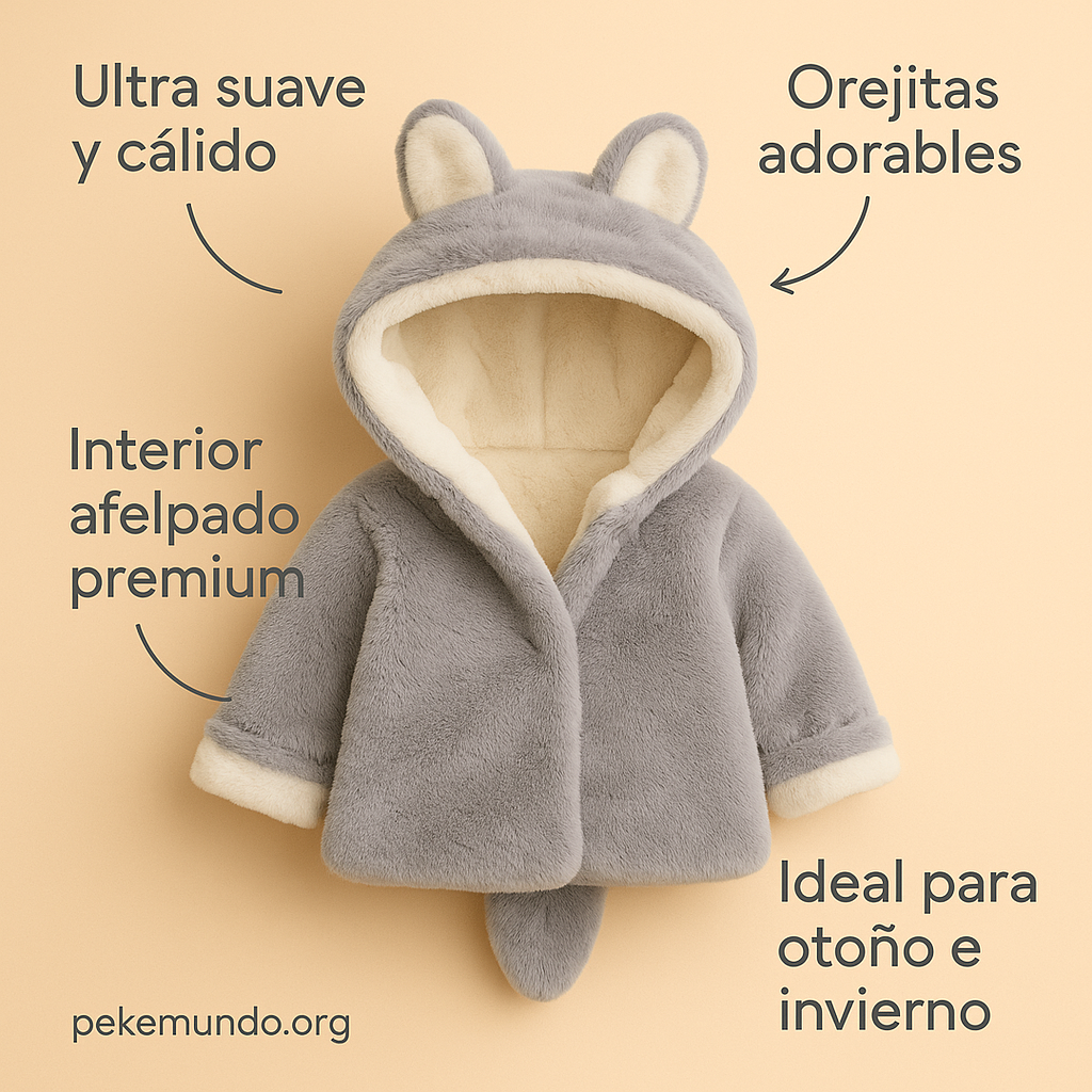 Abrigo de Algodón para Bebé – Calidez Suave y Estilo Dulce para los Paseos Fríos