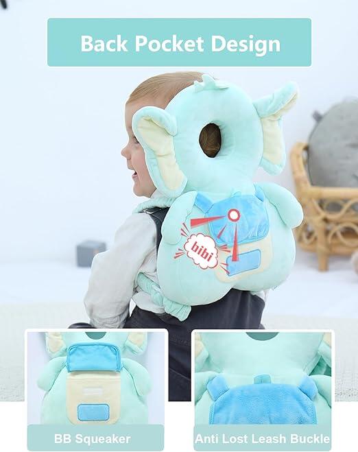 Almohadilla Anticaídas para Bebé – Elefante Azul